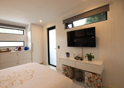 Bedroom decor and wall mounted TV