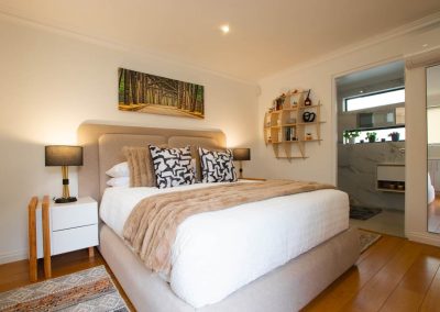 Bedroom and bathroom entrance