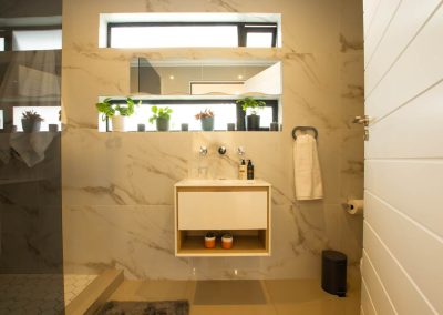 Bathroom shower and sink