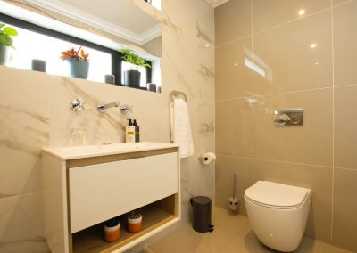 Bathroom toilet and sink